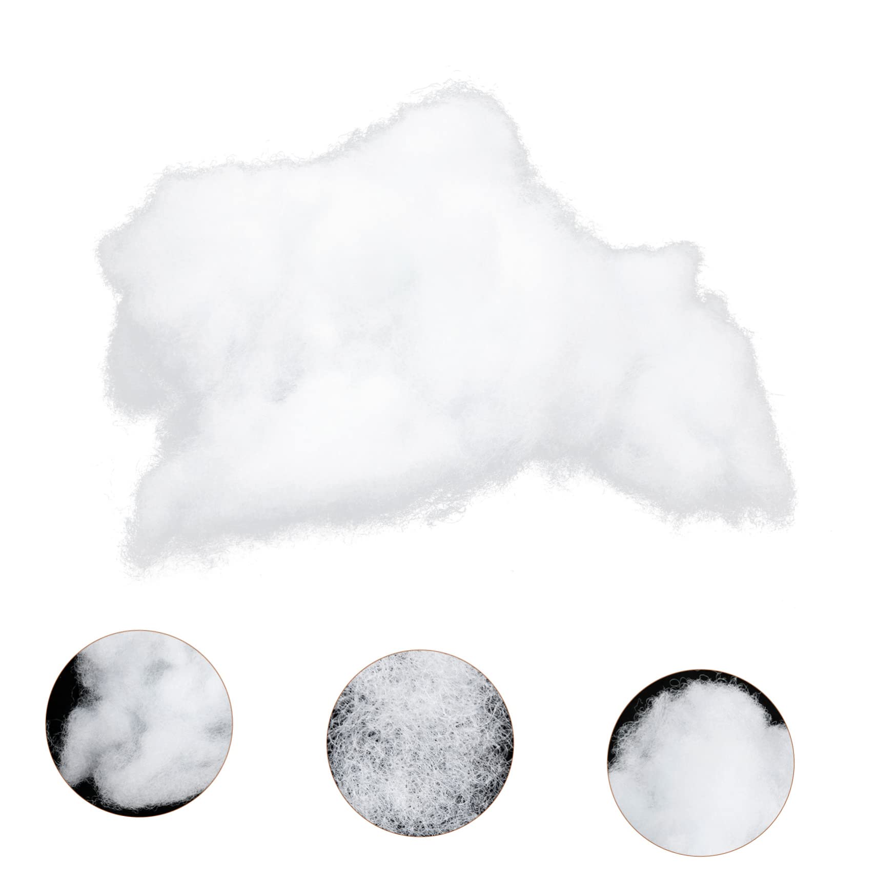 NUOBESTY 3 Piezas 1 Material De Relleno De Animales De Peluche Muñeca De Poliéster Felpa Peluche De Plátano Relleno De Fibra para Peluches Animal De Peluche Relleno De Poli Algodón