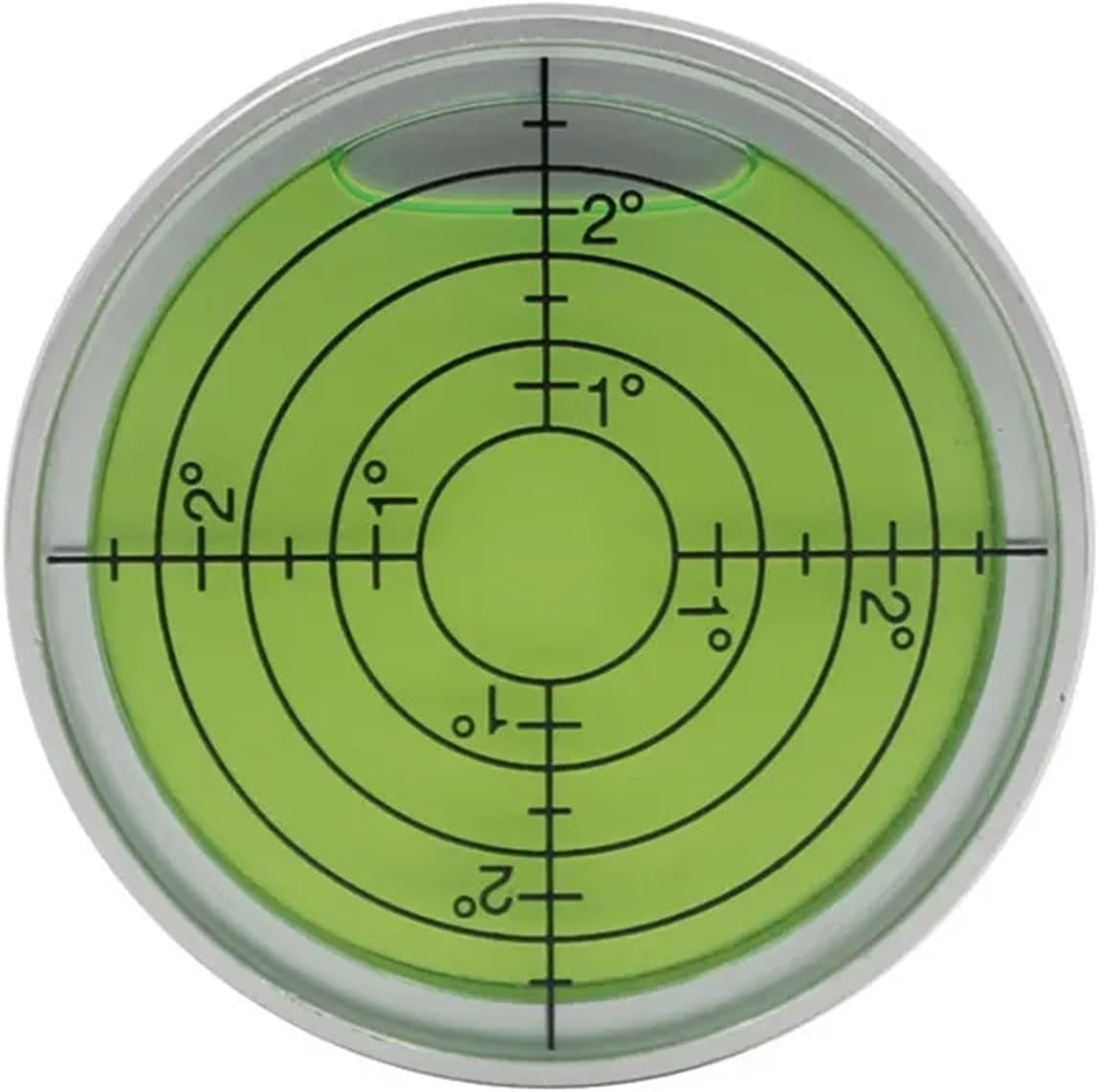 Metal large Universal Circular glass Horizontal bubble level accuracy 5mm/m 10mm/m(Yellow)