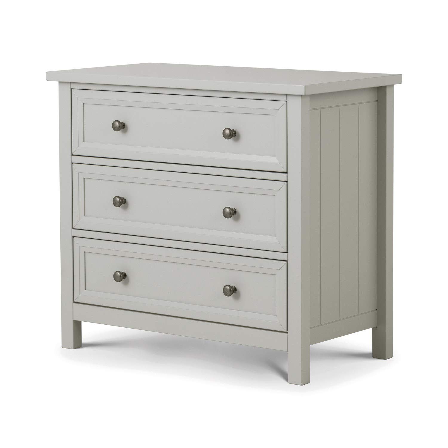 Julian Bowen Maine 3 Drawer Wide ChestDove Grey from B&Q