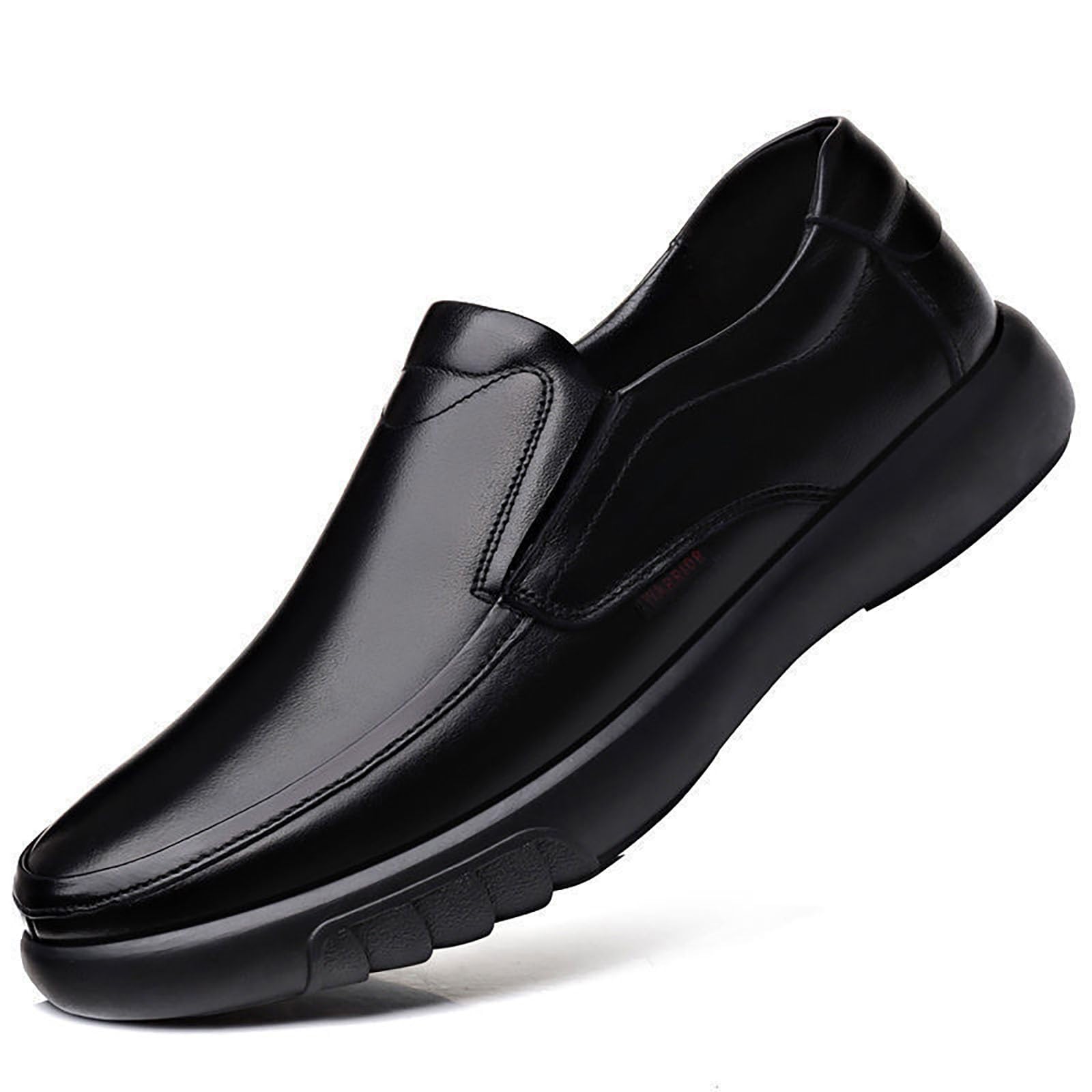 Zapatos de cuero para hombre, retro, zapatos de negocios, cómodos, zapatos de traje, zapatos casuales, ligeros, zapatos de trabajo con suela de placa, zapatos de boda, mocasines clásicos y elegantes