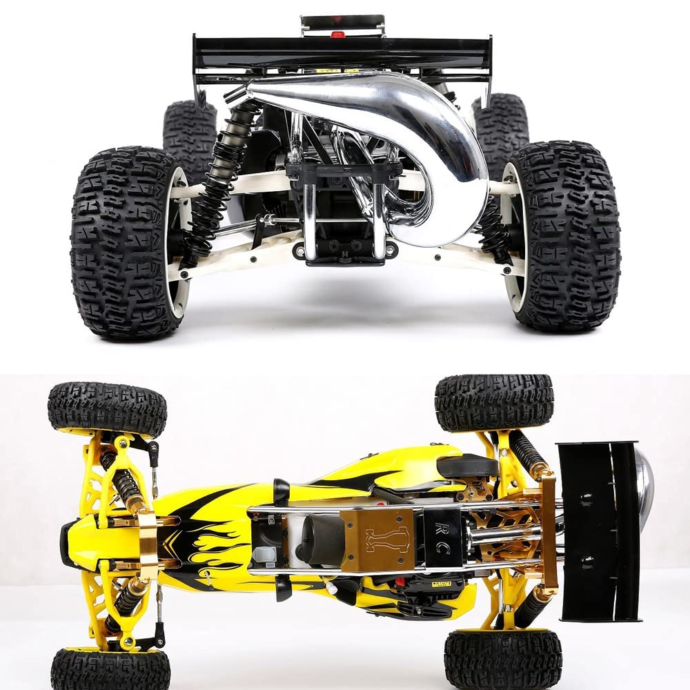 Coche RC De Alta Velocidad, Camión Monstruo RC con Motor De Gas De 36 CC A Escala 1:5, Coche De Carreras para Adultos, Coche De Control Remoto Todoterreno Todoterreno, Vehículo De Escalada
