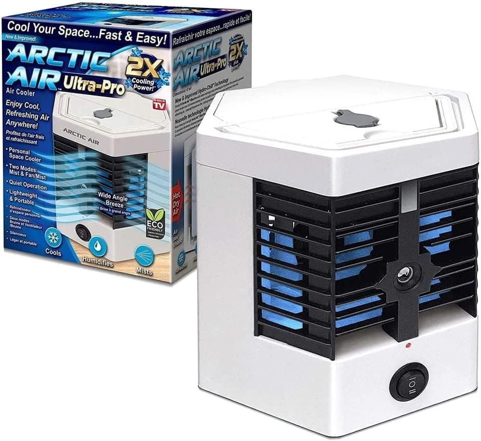 COOLBABYULTRA PRO, Freon-Free, Super Quiet Evaporative, Portable Air conditioner and Personal Space Cooler with 10 Hour Run Time.