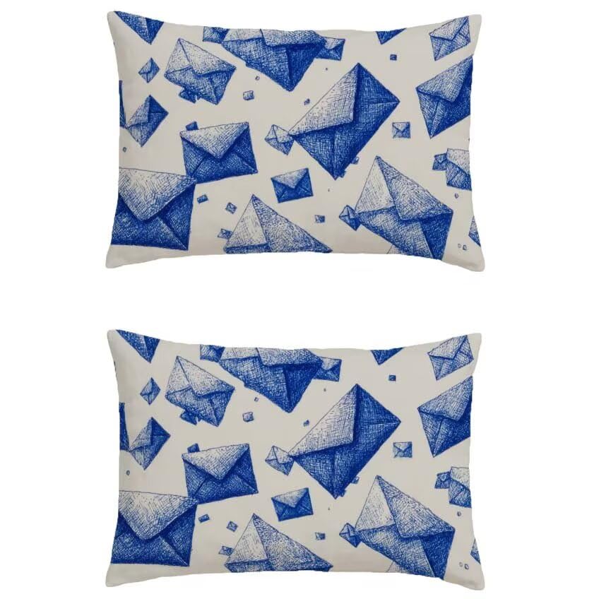 Housse de coussin 80x100cm imperméable et taie oreiller pour canapé