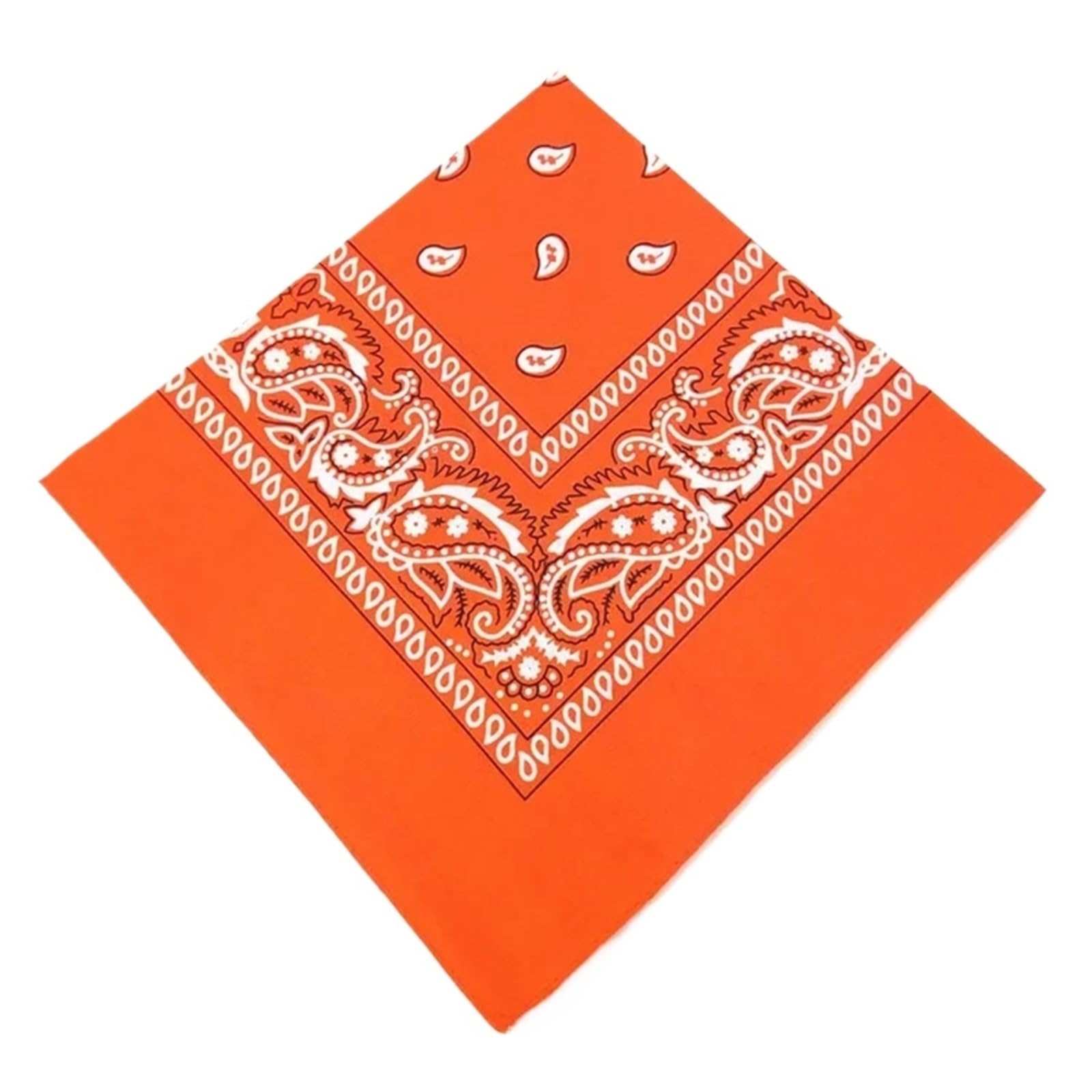 24Pcs Unisex Männer Frauen Baumwolle Taschentücher Wiederverwendbare Taschentuch Handtuch Einfach-zu-waschen Handtücher Stofftaschentücher(24pcs-Orange)