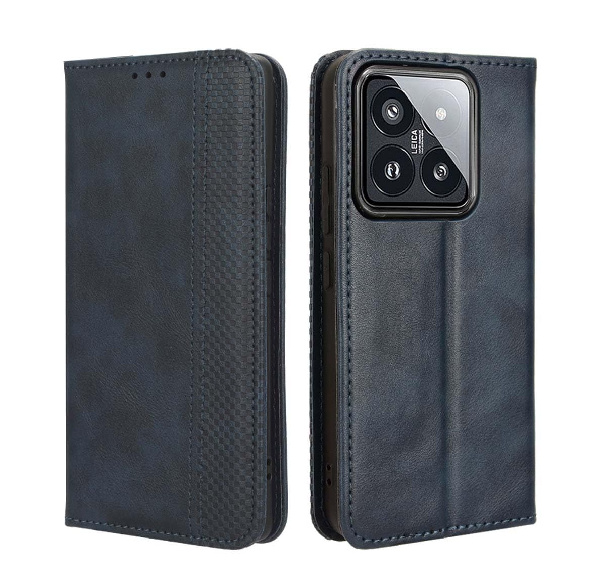 Custodia Portafoglio GOKEN In Pelle PU Per Xiaomi Poco F4 GT – Flip Cover Con 3 Slot Per Carte E Supporto Magnetico, Colore Blu - 2