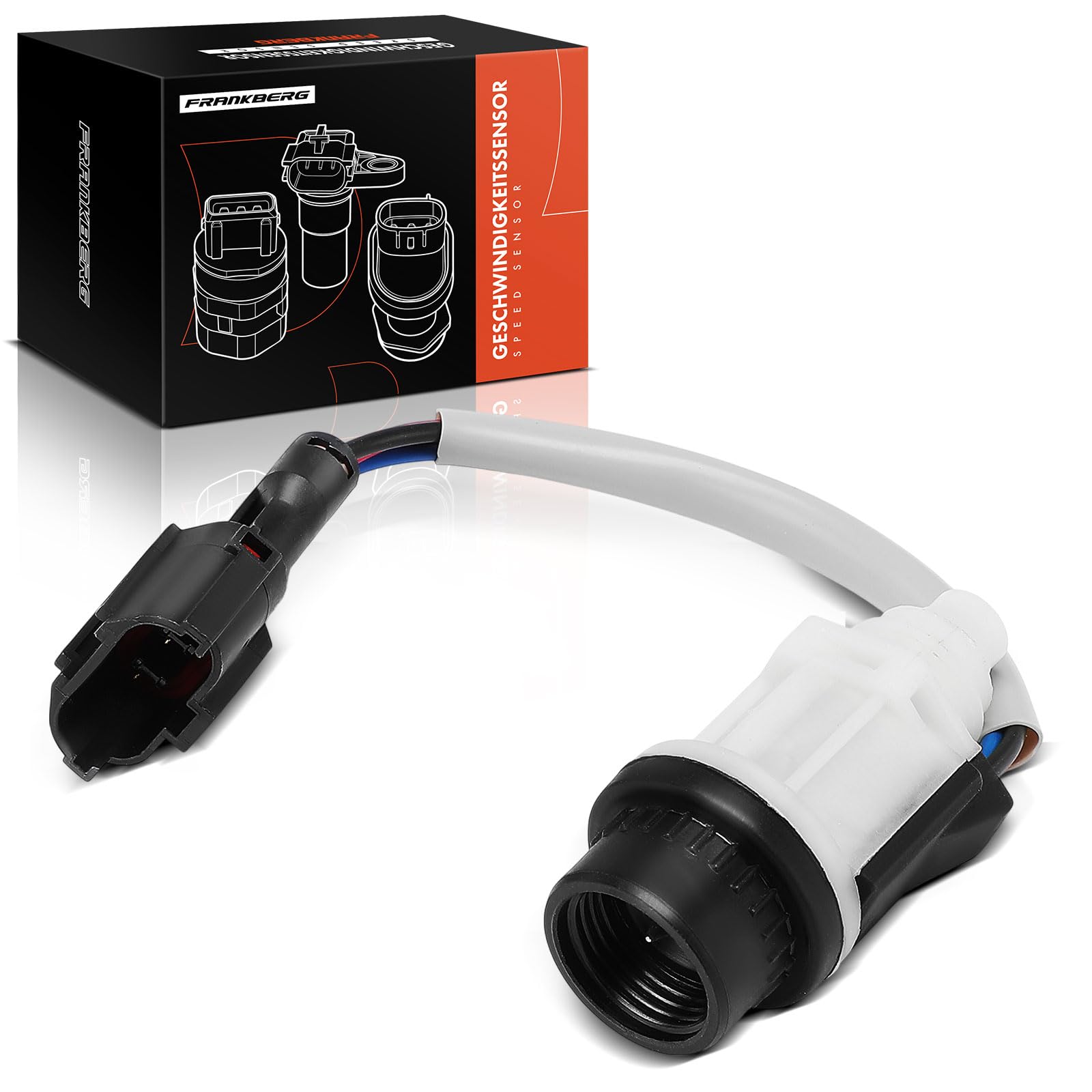 Frankberg Sensor de distancia Sensor del eje del velocímetro 3+1-Polo Compatible con Spark M150 Matiz M100 M150 Matiz Furgoneta/Compacto KLA4 Replace# 96518414