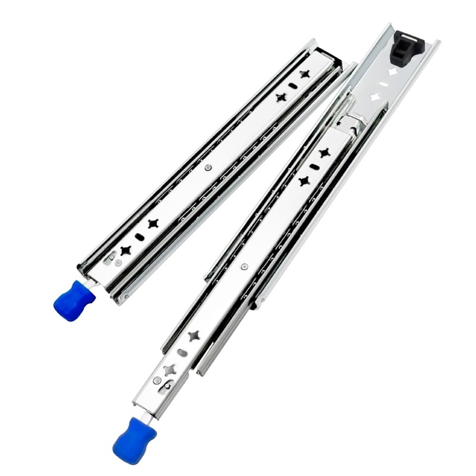 Oumifand With Lock (Type) 1Pair Locking 53Mm 120Kg Guide Rail Ball Bearing Telescopic Heavy Duty Drawer Slide(48Inch(1200Mm))