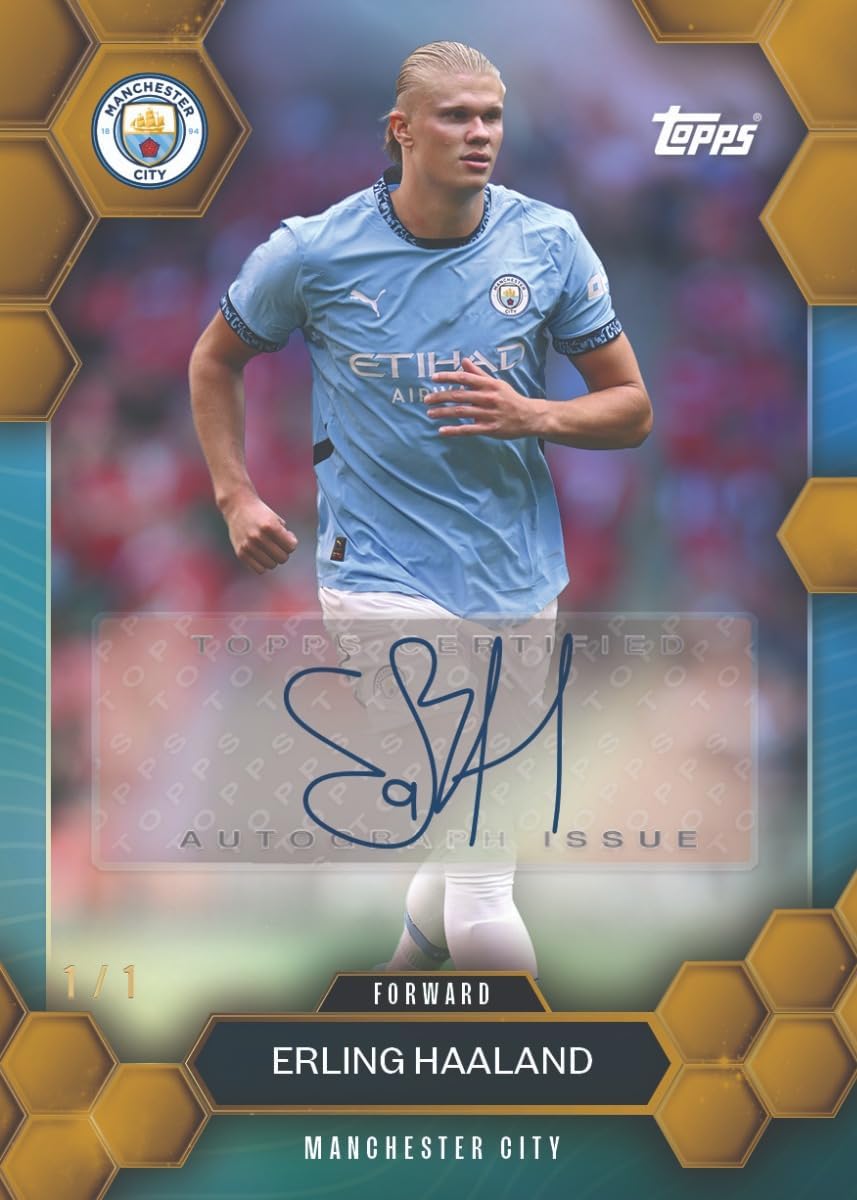 Topps Trading Cards - Fan Set Manchester City Season 2024/2025. Include 28 Cards pr. Box -Football Trading Cards.