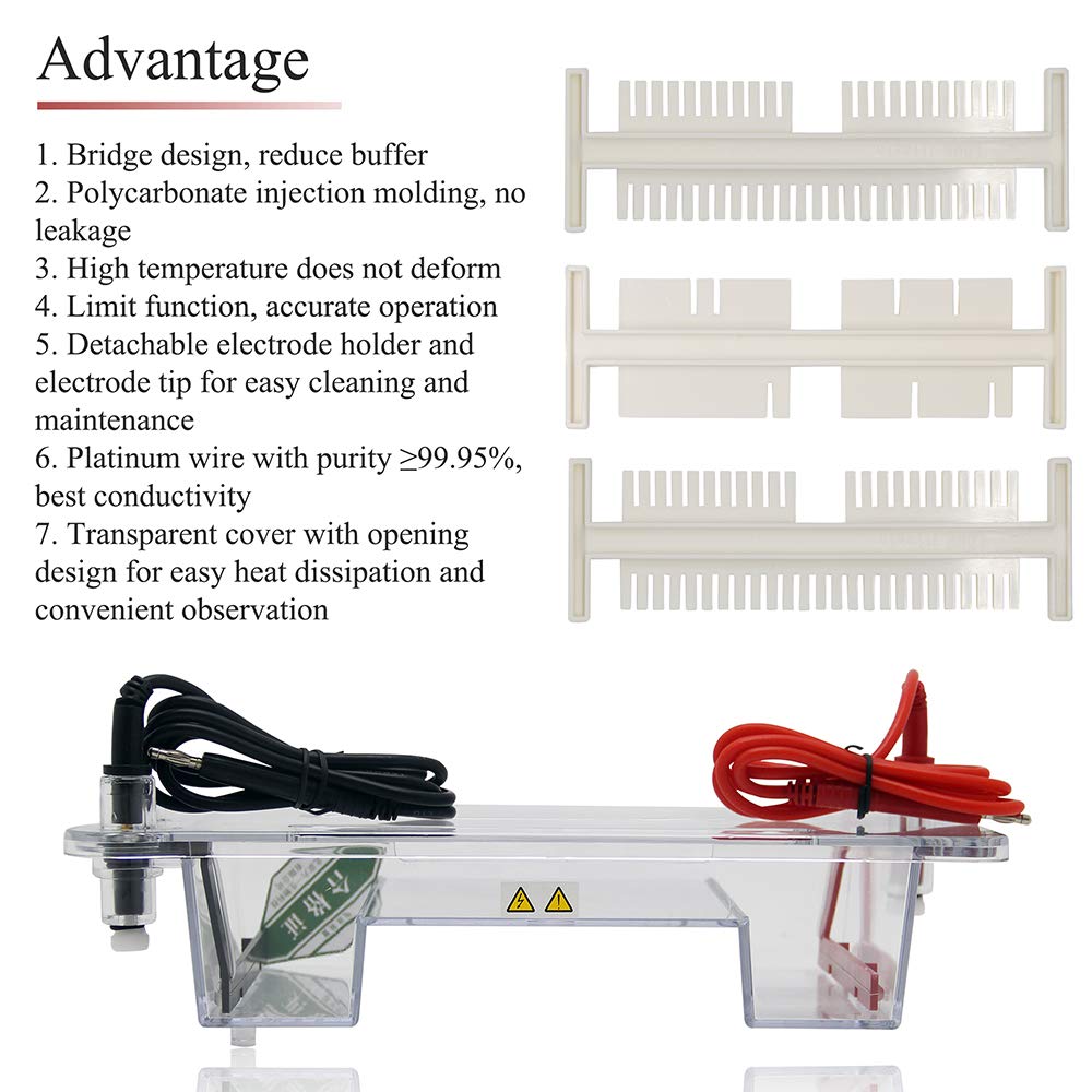 dycp-31dn Mini Lab Modular Gel horizontal electroforesis celular sistema 120 x 120 mm