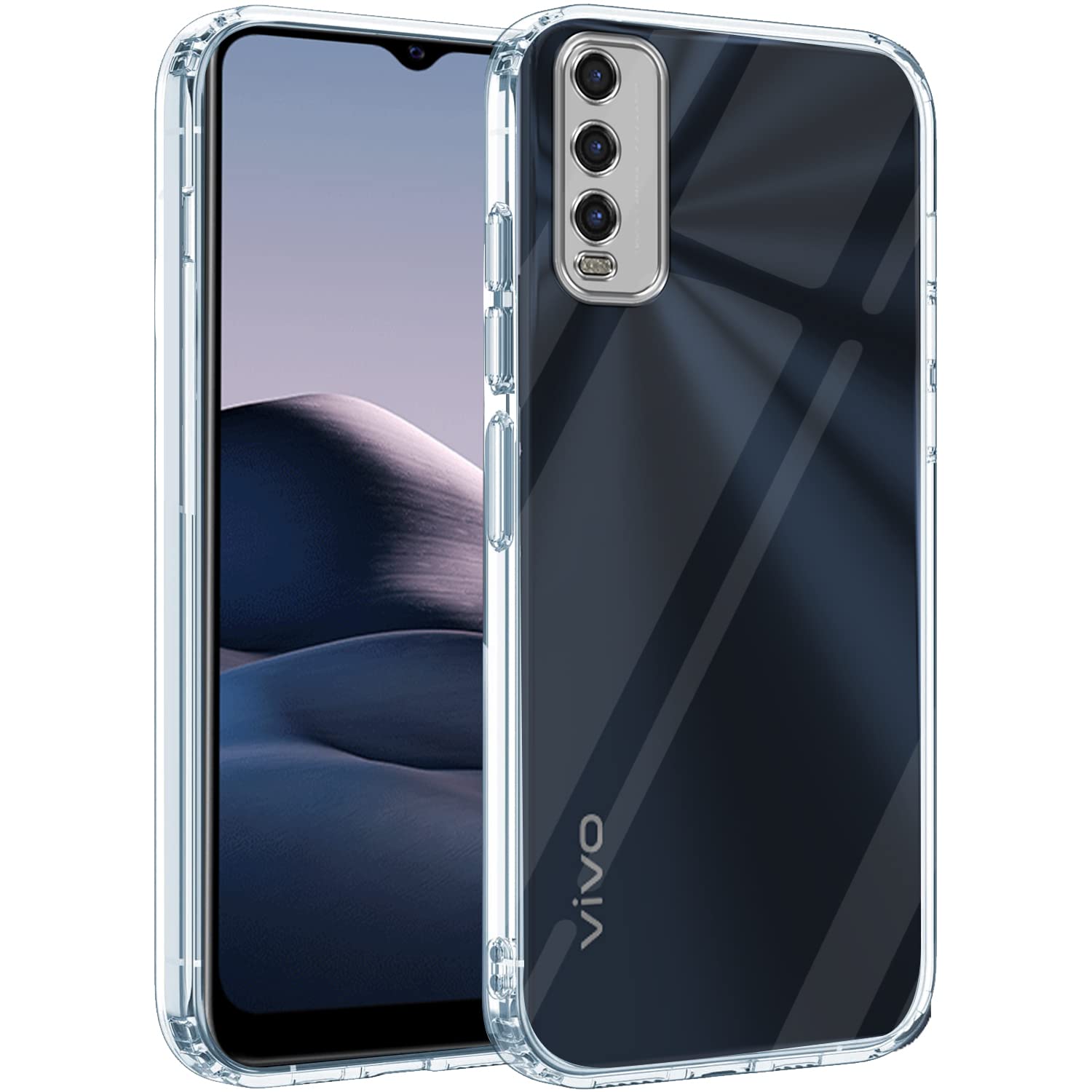 Jkobi Back Cover Case for Vivo Y20 | Y20i (Silicone Crystal Clear | Pure Camera Protection | Soft and Flexible for Charger and Headphone sockets | Shockproof Bumpers | Transparent) (B0BT234734) Amazon Price History, Amazon Price Tracker
