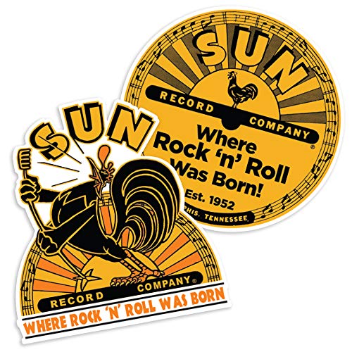 Popfunk Sun Records Rooster Logo Collectible Stickers