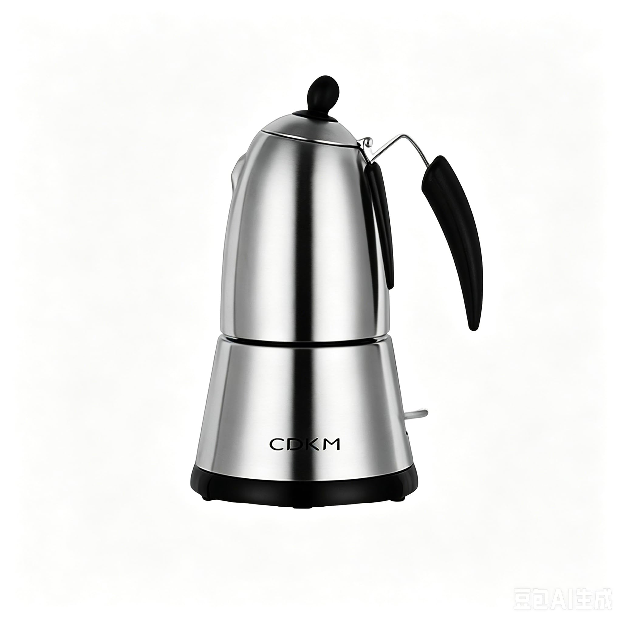 Cafetera eléctrica Moka – Olla eléctrica Moka con válvula de seguridad italiana, termostato STRIX UK, acero inoxidable 304 – Preparación de café espresso rico y aromático (230, mililitros)