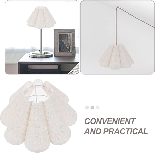 Miniatura 5 de Lámpara de mesa de pétalos Accesorios Clip lámpara de escritorio E27 bombilla cubierta de luz de tela pantalla de piso pantalla de tela sombra de