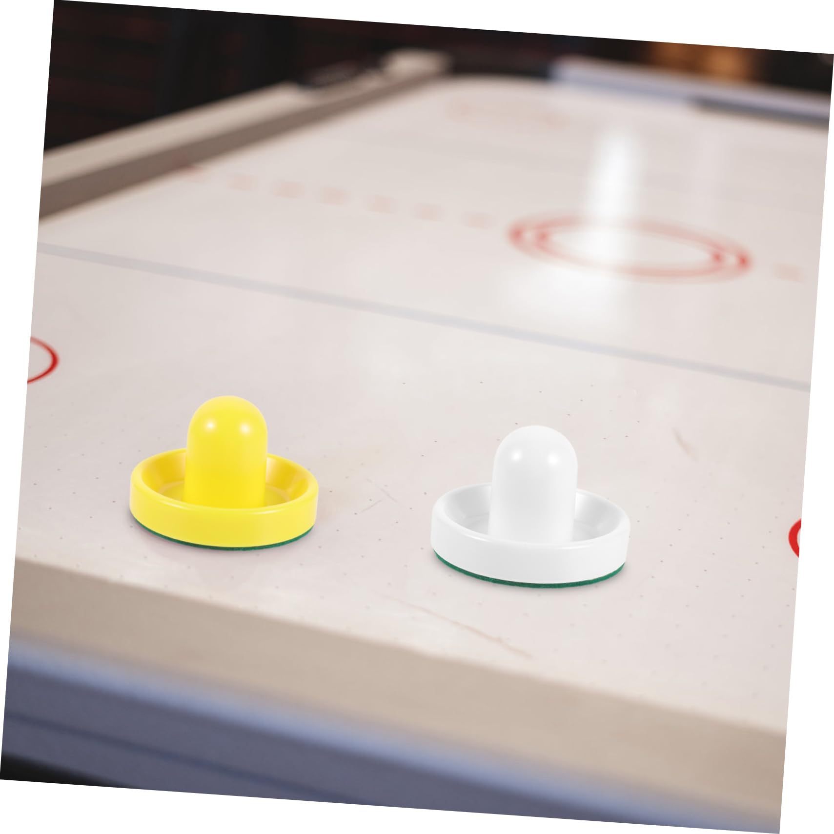 Toyvian accessori per hockey aria sostituzione tavolo da air hockey mini arredamento da hockey spingere sostituti dell'hockey su ghiaccio accessori per giochi di hockey addominali