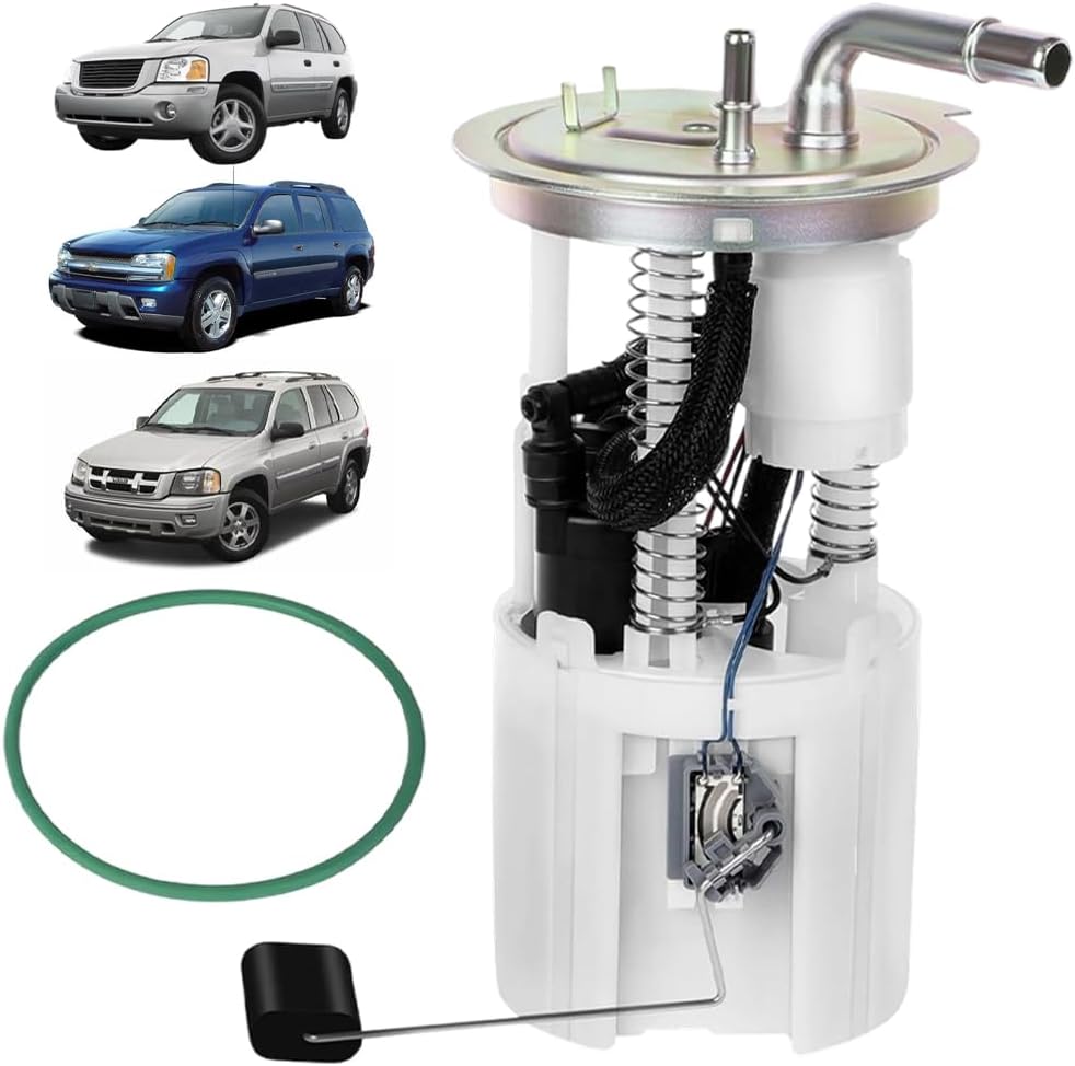 Electric Fuel Pump Module Assembly with Pressure Sensor FIT Trailblazer, Rainier, Envoy, Saab 9-7x, Ascender 2005–2007 – Replace E3707M, FG0515, FG0833, MU1396, P1635M