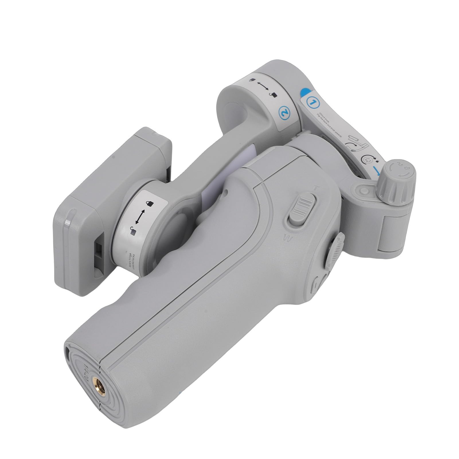 Bewinner Estabilizador de Teléfono de 3 Ejes con Trípode, Luz de Relleno, Palo Selfie Bluetooth, Seguimiento de Objetos Faciales AI, Batería de 3600 MAh, Estabilizador de Grabación de Vídeo