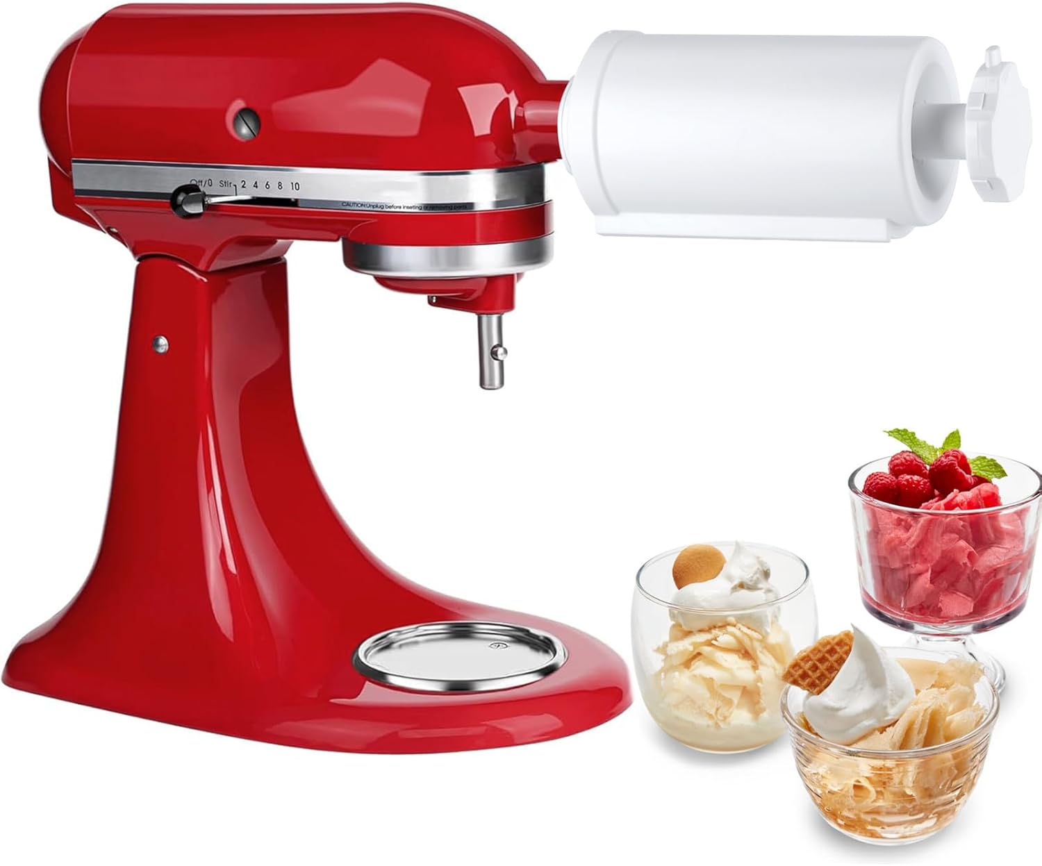 KitchenAid Ice Shaver Attachment - Makes Snow Cones & Crushed Ice For Stand Mixers