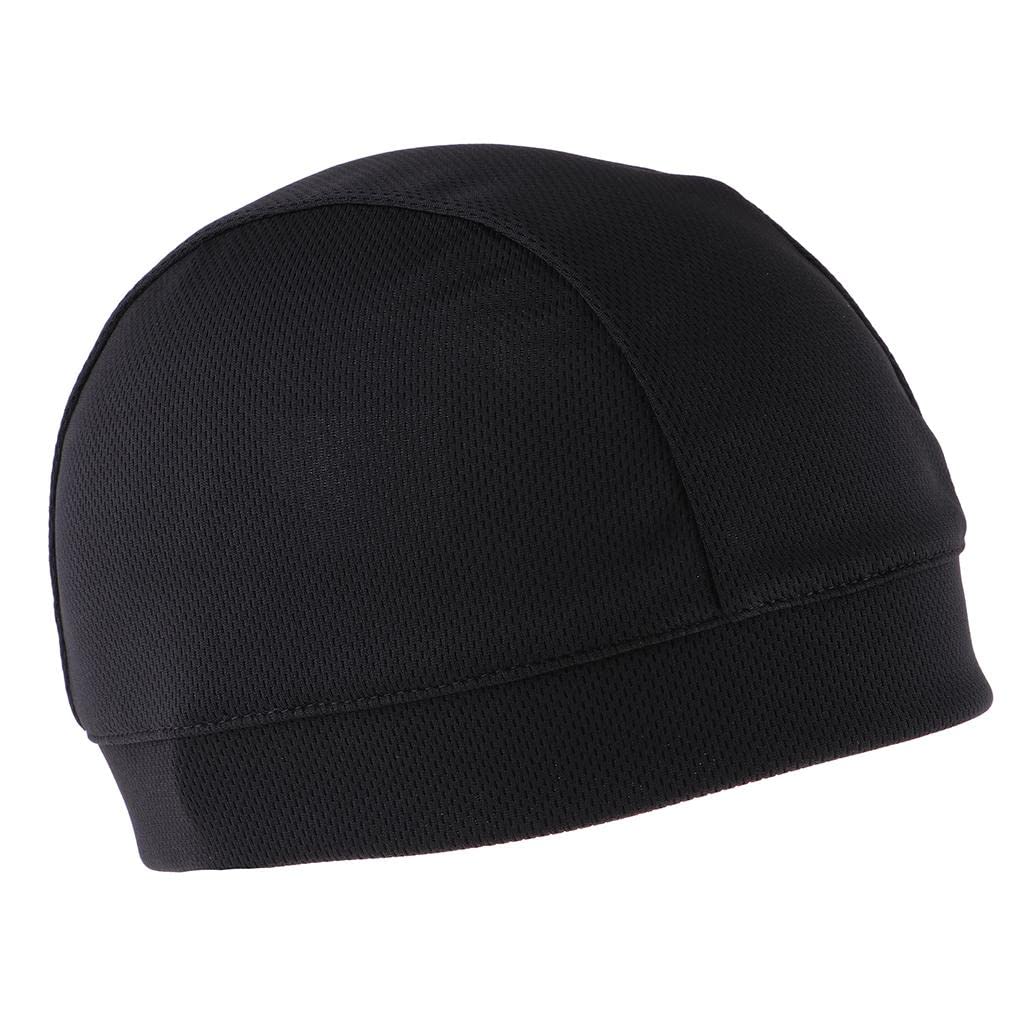 SM SunniMix Bonnet De Cyclisme Sport Calotte Vélo Moto VTT - Noir 24x14cm