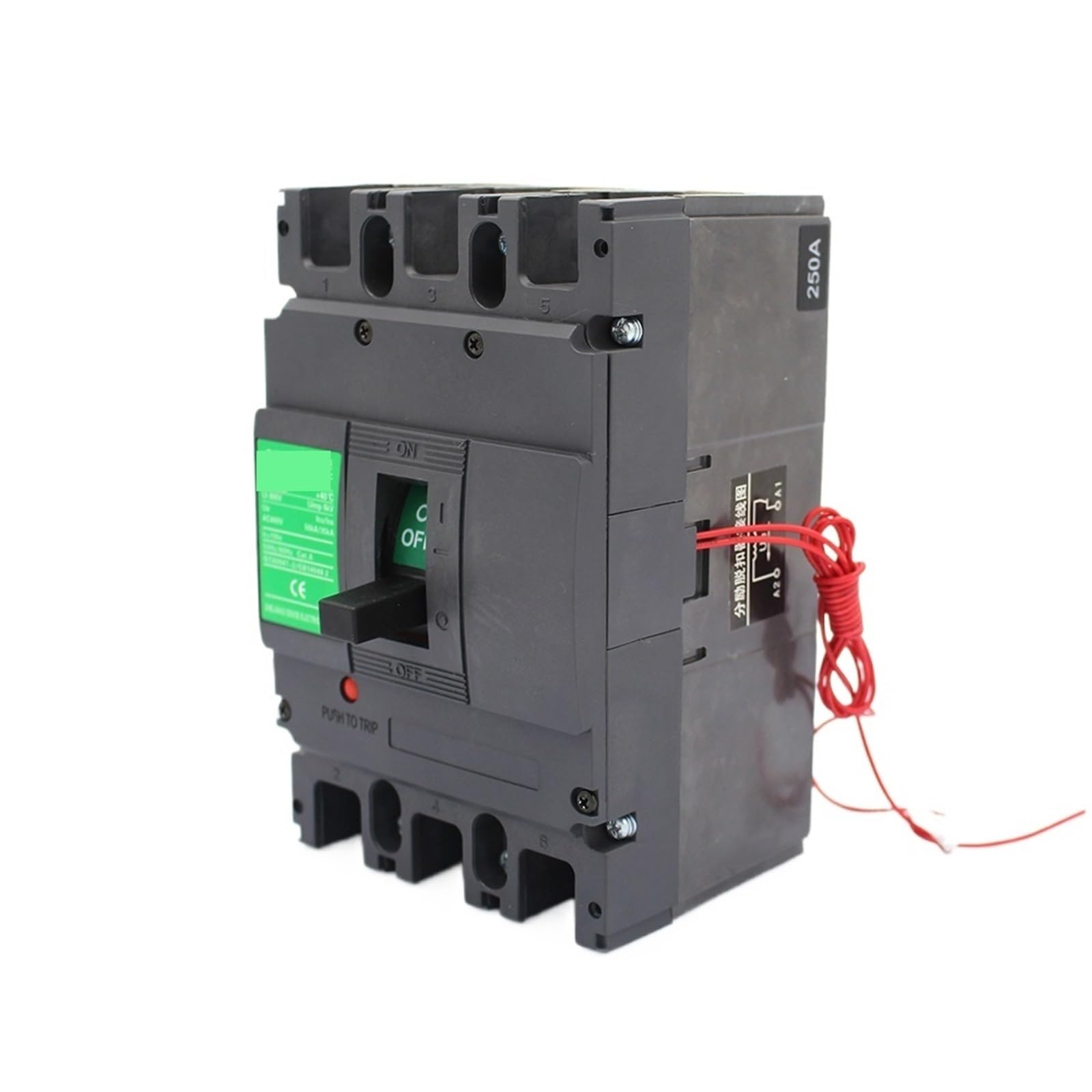 Interruttore automatico magnetotermico 16A 25A 63A 80A 100A 125A 3p con comoda scatola portamoduli già installata sganciatore/contatto ausiliario(60A with contact)