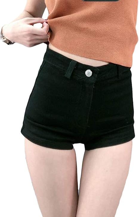 Amazon Mlbossホットパンツ レディース ショートパンツ スリム 着痩せ デニム短パン 韓国ファッション ハイウエスト セクシー 夏 ショートパンツ 通販