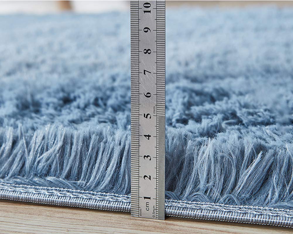 GUOCU Moelleux Tapis De Fourrure Artificielle Doux Tapis Antidérapant Tapis en Peluche, Tapis en Velours, Adapté À La Décoration De La Maison, Coussin De Canapé De Salon Tapis Chambre,Gris,200x300