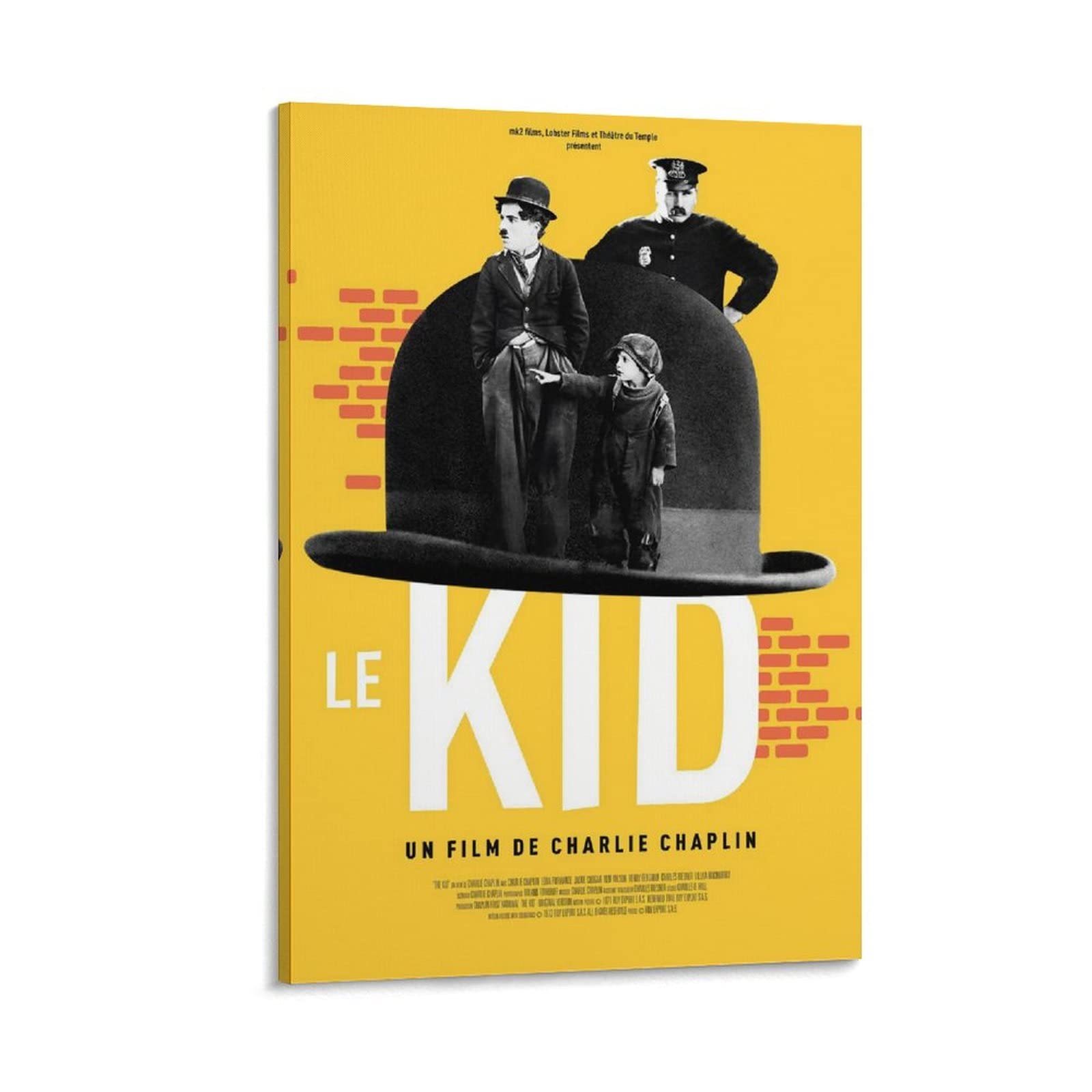The Kid - Poster con stampa artistica da parete, stile classico vintage e commedia, poster moderni per camera da letto, 60 x 90 cm