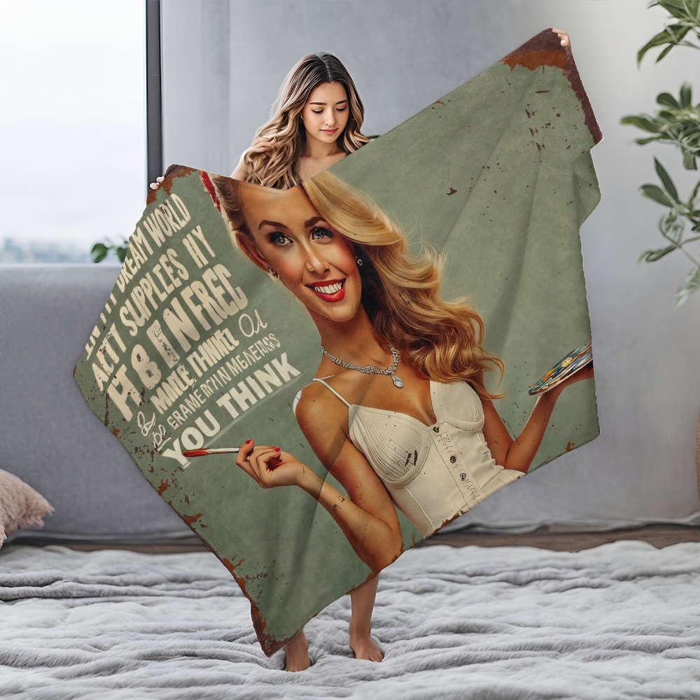 Couverture en flanelle pour lit 125x150 cm In My Dream World Fly Free