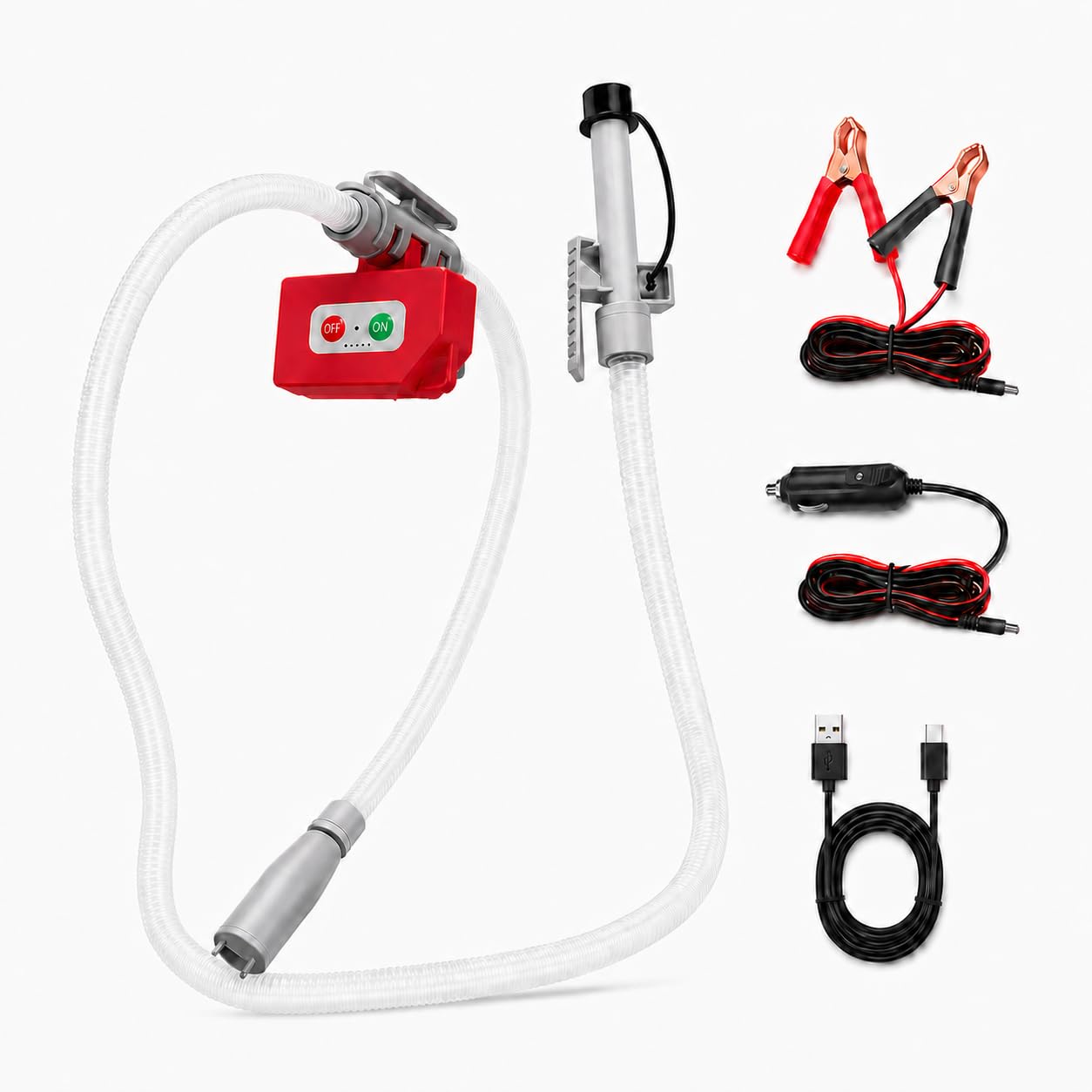 Kraftstoffpumpe Elektrisch mit Auto-Stopp, 9L/Min Aufladbare Benzinpumpe