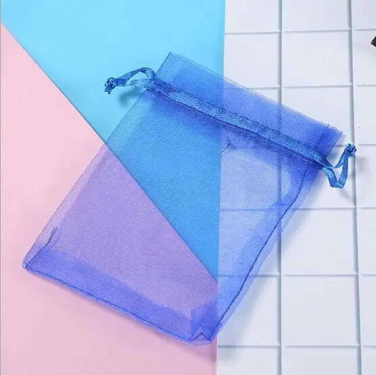 100 Stück/Los 25 x 35 30 x 40 35 x 50 cm Organza-Kordelzugbeutel Geschenkbeutel Schmuckverpackungsbeutel Weihnachtshochzeitsverpackung Geschenkbeutel-Königsblau-25 x 35 cm