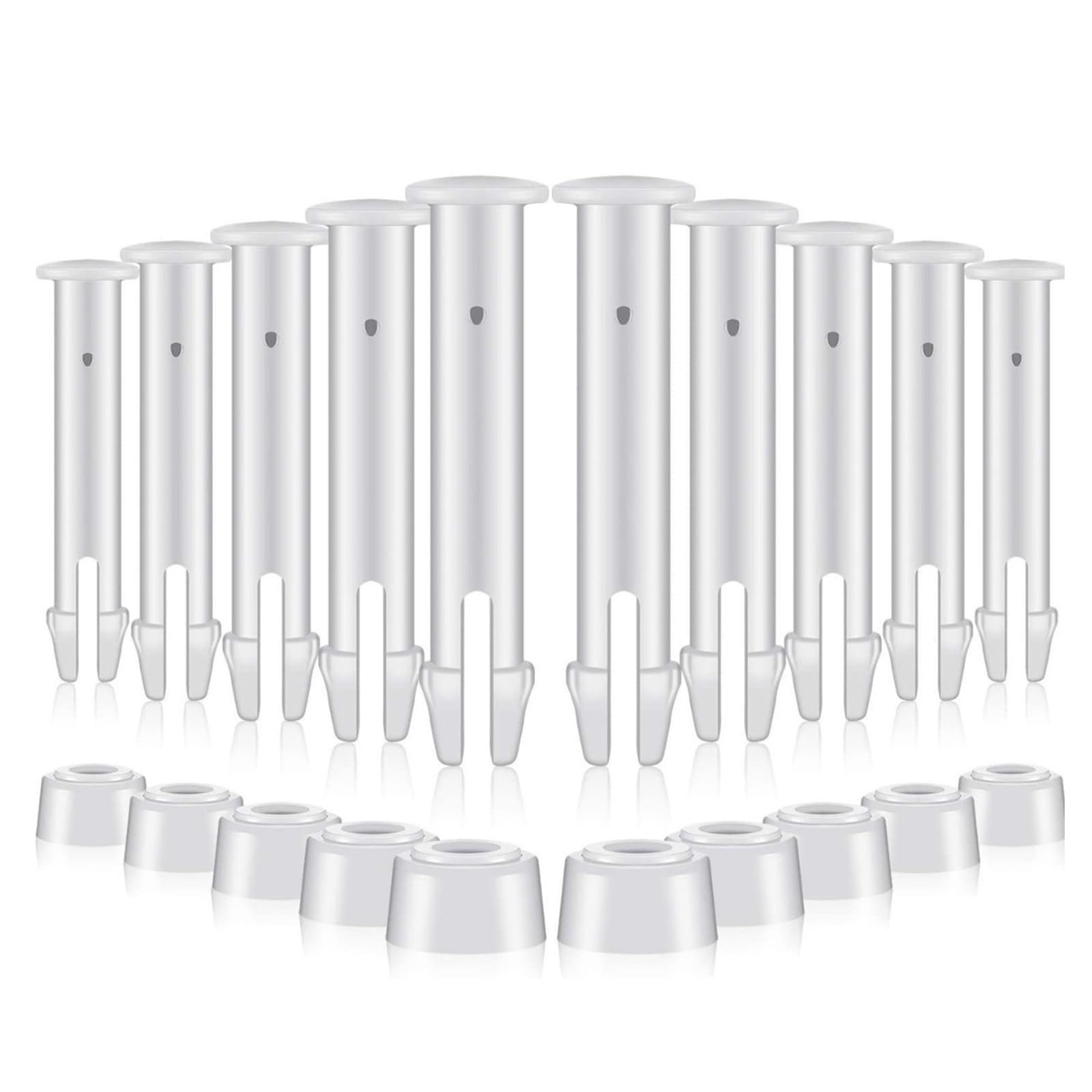 EMTPJAL 10 Pack Plastic Pool Joint Pins with Seals, Prism Frame Swimming Pool Replacement Parts, Compatible with Intex Metal Frame Pools (Part No. 10312)