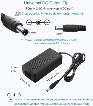 12V 5A Power Supply 60W AC DC Adapter