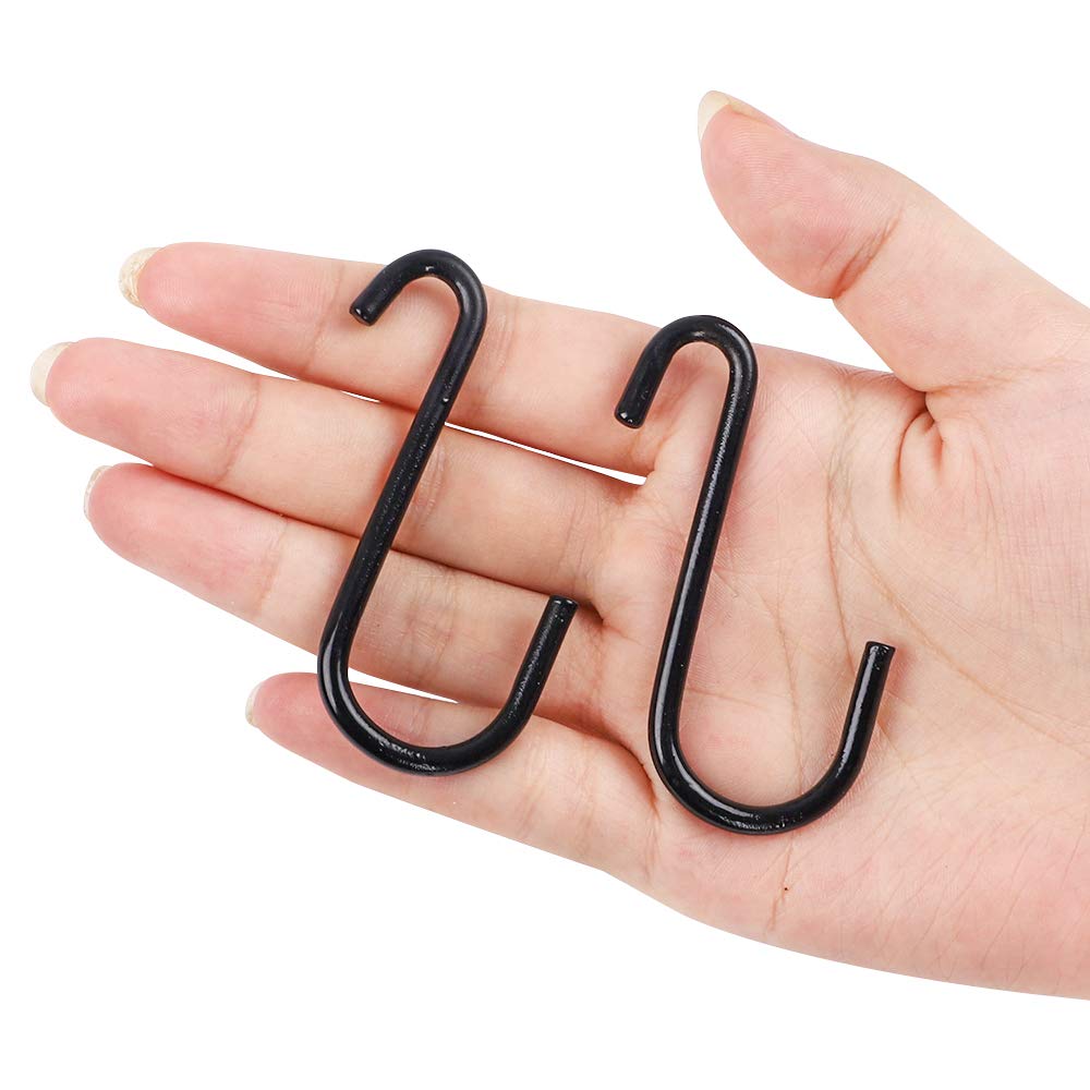 Buy 1 get 1 18 Pack Black S Hooks for Hanging, 2.5 Inch Small S Hooks Heavy Duty, Steel S Shaped Hooks for Hanging Plants, Closet, Mug, Pot and Pan Best Cyber Deals 🔥 18 Pack Black S Hooks for Hanging, 2.5 Inch Small S Hooks Heavy Duty, Steel S Shaped Hooks for Hanging Plants, Closet, Mug, Pot and Pan
