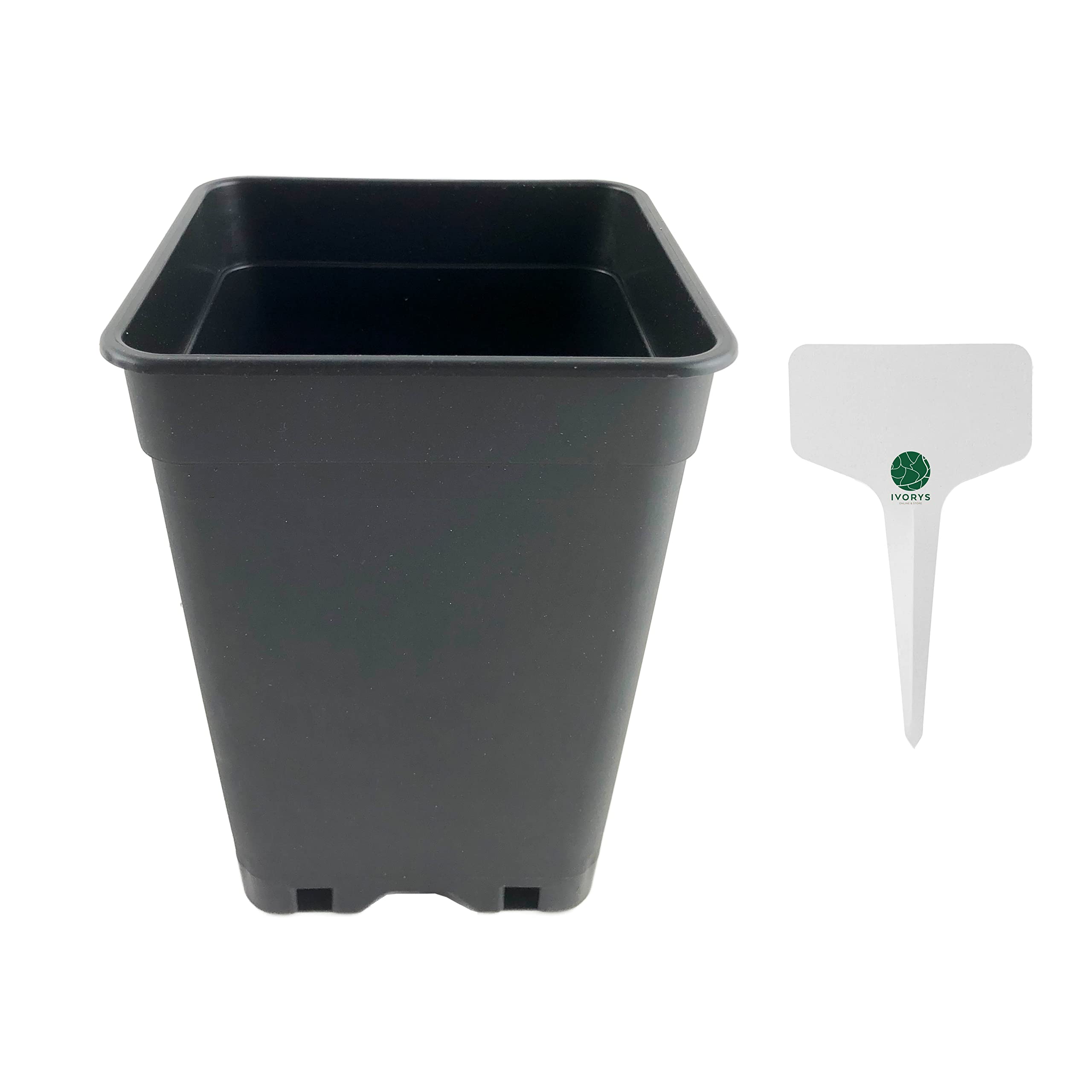 50 x Stück 1 L Anzuchttöpfe 10,3 x 10,3 x 13,7 cm vierkant Blumentöpfe klein Vorzuchttöpfe aus PP Kunststoff für Pflanzen Topf Aufzuchttöpfe Pflanztöpfe Tomaten Pflanztopf Anzucht