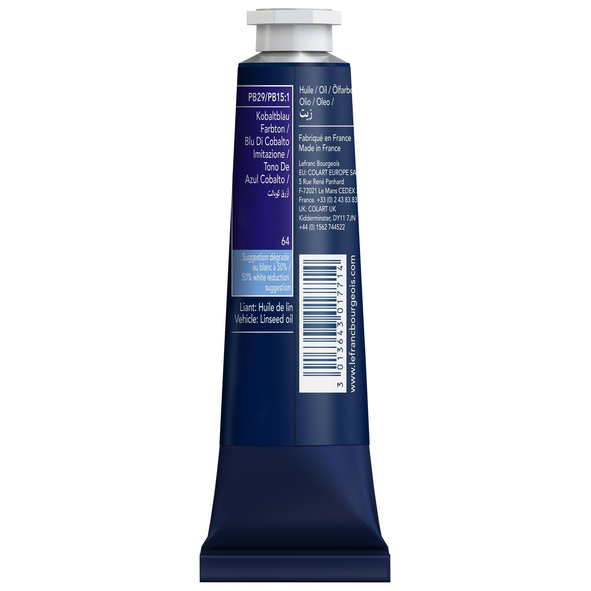 Lefranc Bourgeois Ölfarbe Primärgelb – 40 Ml Tube, Lichtecht, Hochpigmentiert, Perfekt Für Künstler & Studenten