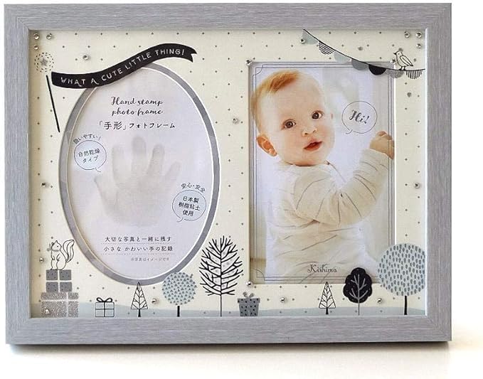 スーパーsale セール期間限定 １歳手形足形フォトフレーム お得な２枚セット 誕生日の記念 お祝いに手形足形をフォトフレーム 写真立 にエッチング 成長記録に 内祝い プレゼントに Materialworldblog Com