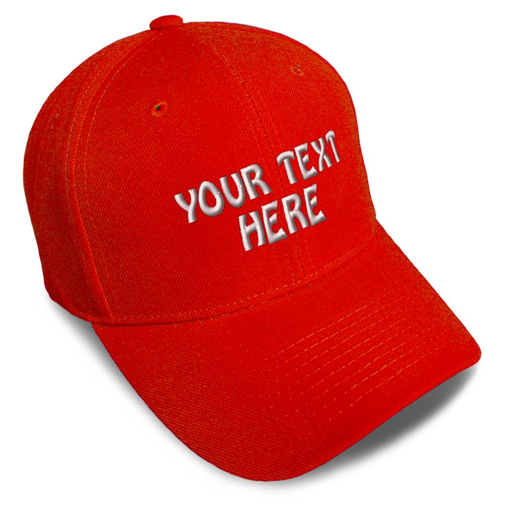 Custom Hat, Personalized Embroidered Baseball Cap for Men Women