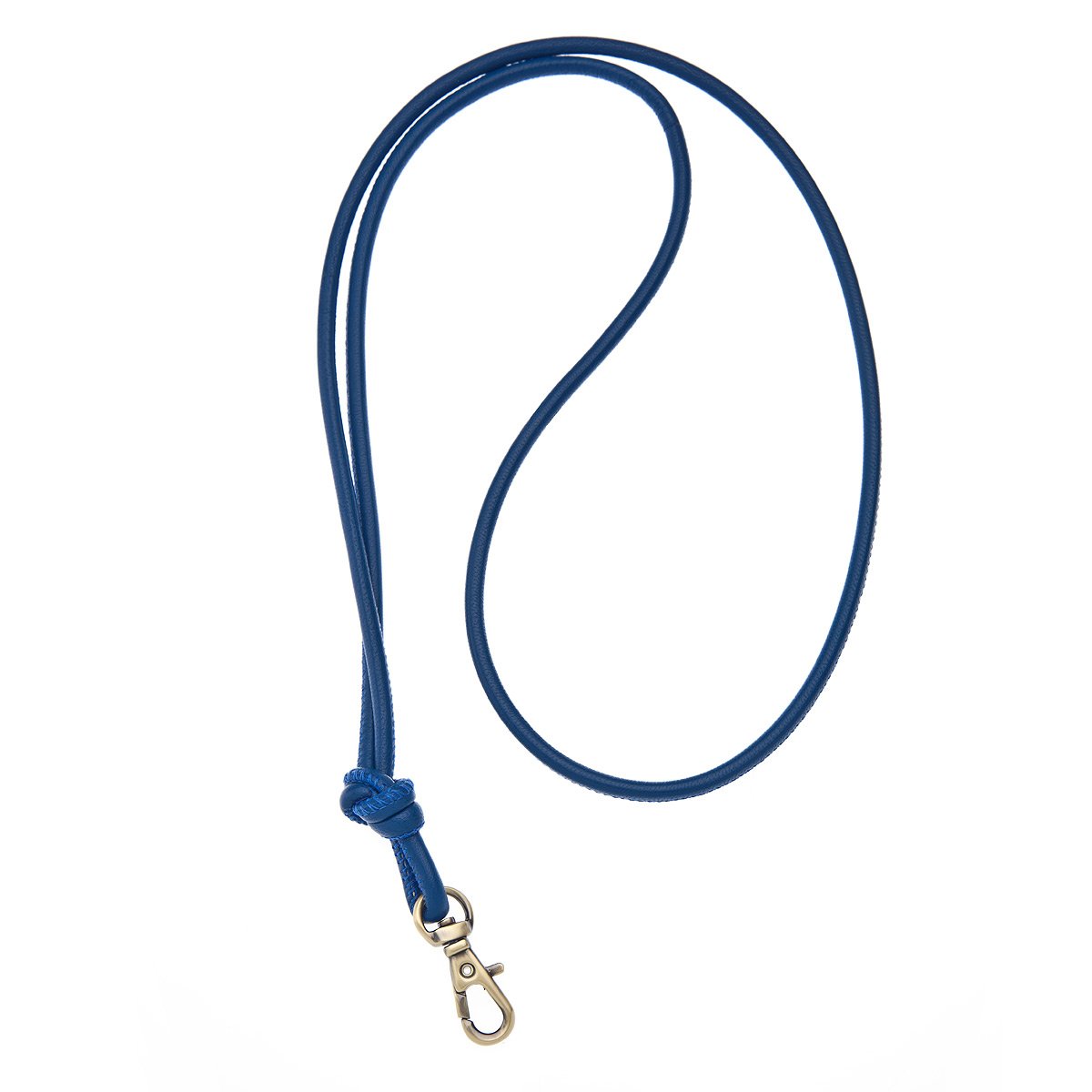 Lanière Logan Whistles en cuir d'agneau bleu pour sifflet de dressage