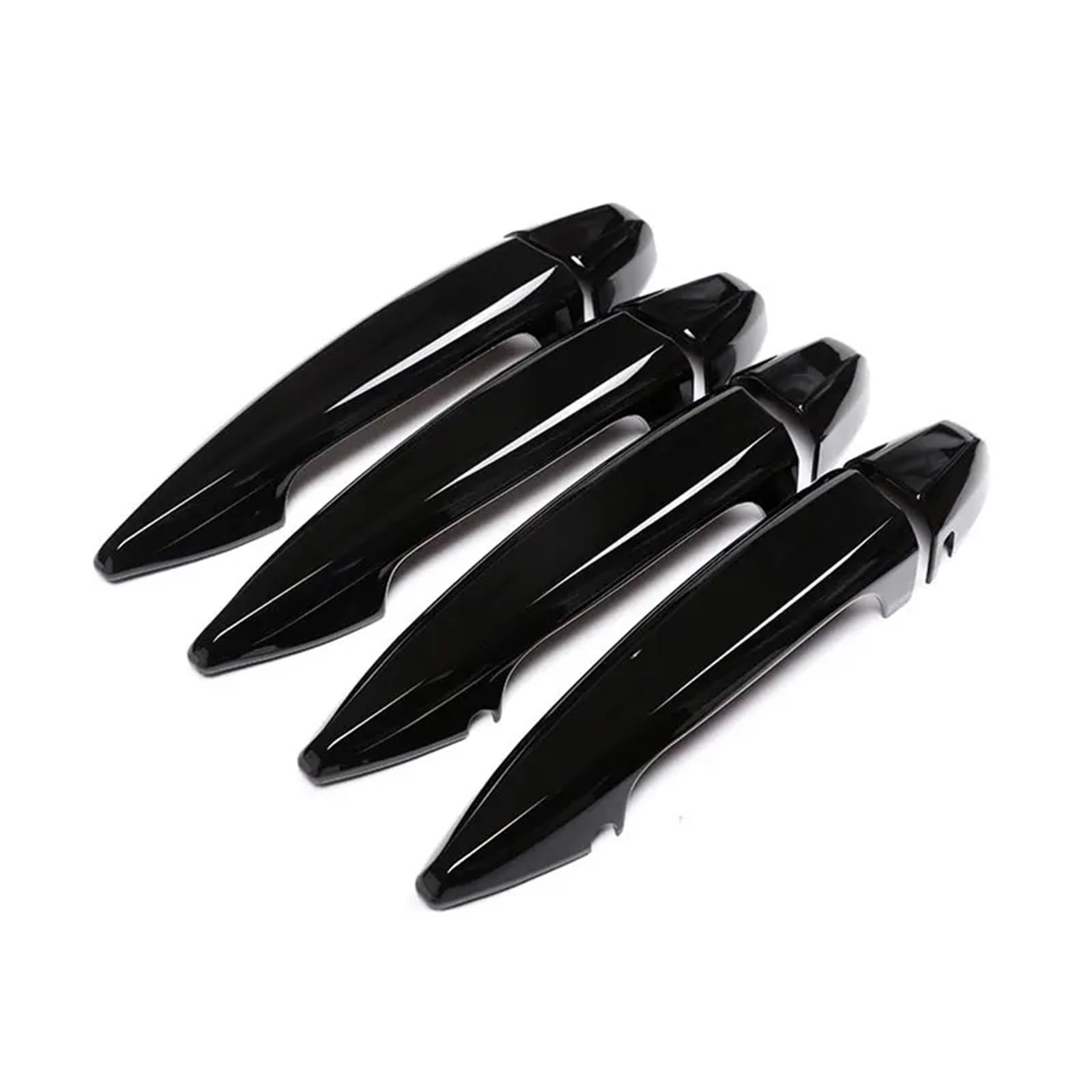 CFAYRLMS Door Pull Cover Compatible with BMW for X1 F48 2016 2017 Car Door Handle Carbon Fiber Texture Exterior Pull Cover Trim
