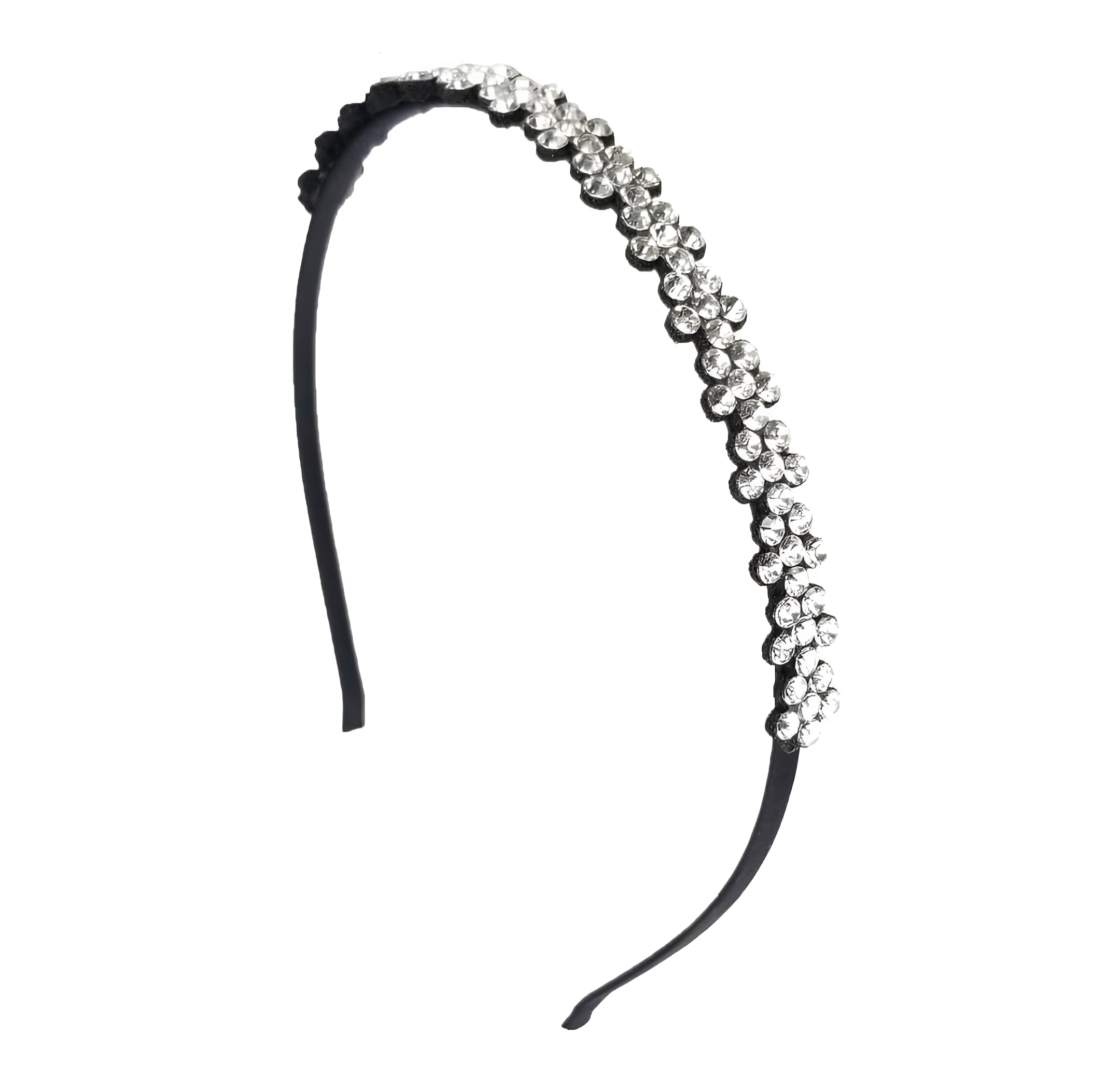 Crystal Gem Stone Hair Bands for Women and Girls | Beautiful and Stylish White Rhinestone Headband Hoop Accessories for Fashion-image-44