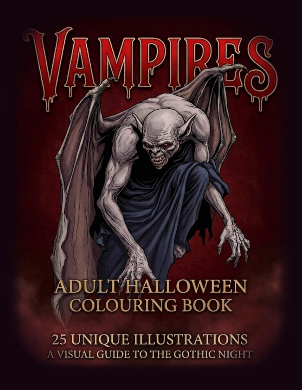 Vampires Adult Colouring Book