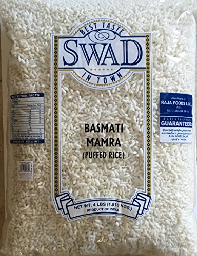 Swad Basmati Mamra (Puffed Rice) - 4 Lbs, 1.816kg, VALUE PACK, Indian Groceries image 3