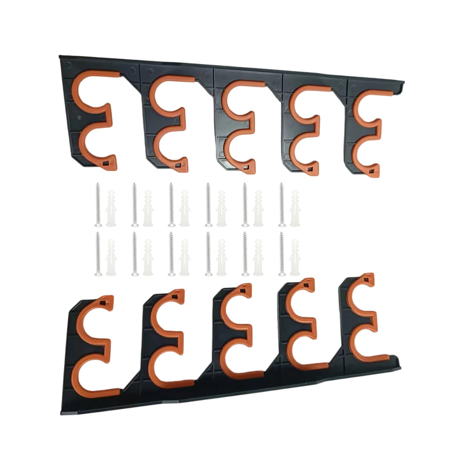 Qcbuegof Multicolor Wall Or Ceiling Mounted Fishing Rod Hanger Storage Organizer Fishing Rod Rack Holder Hold 10 Fishing Rod Display Stand Abs Fishing Rod Rack