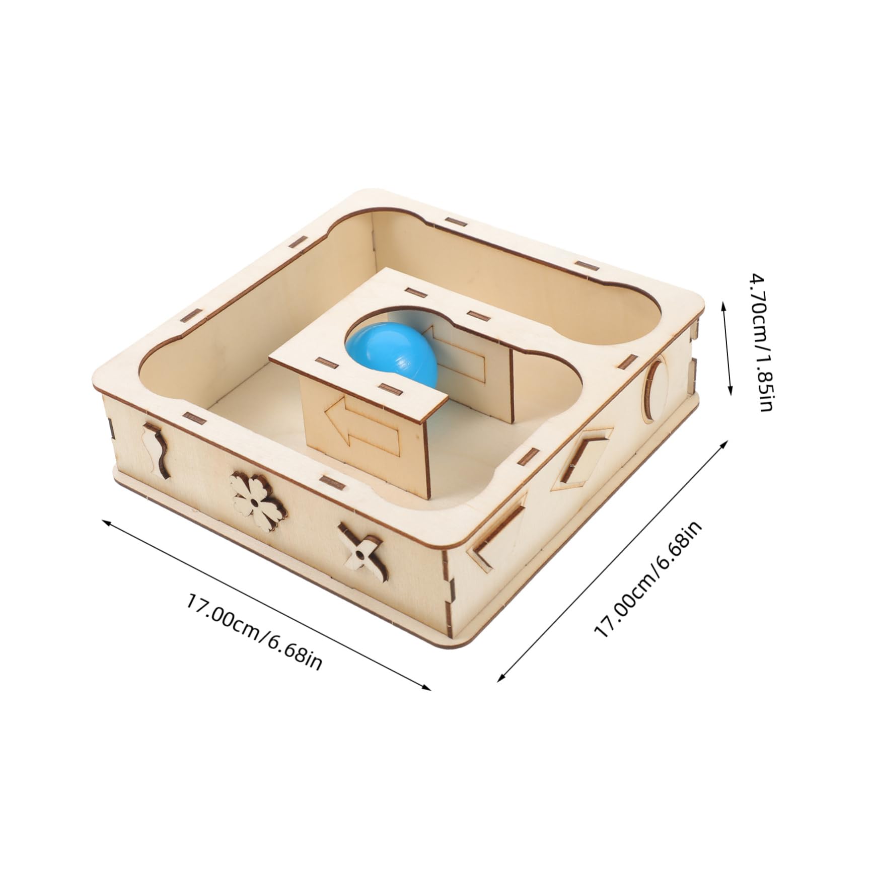 LIOOBO Hamster Tunnel Toys Wooden Hideout for Hamsters Chinchillas Guinea Pigs Tunnel