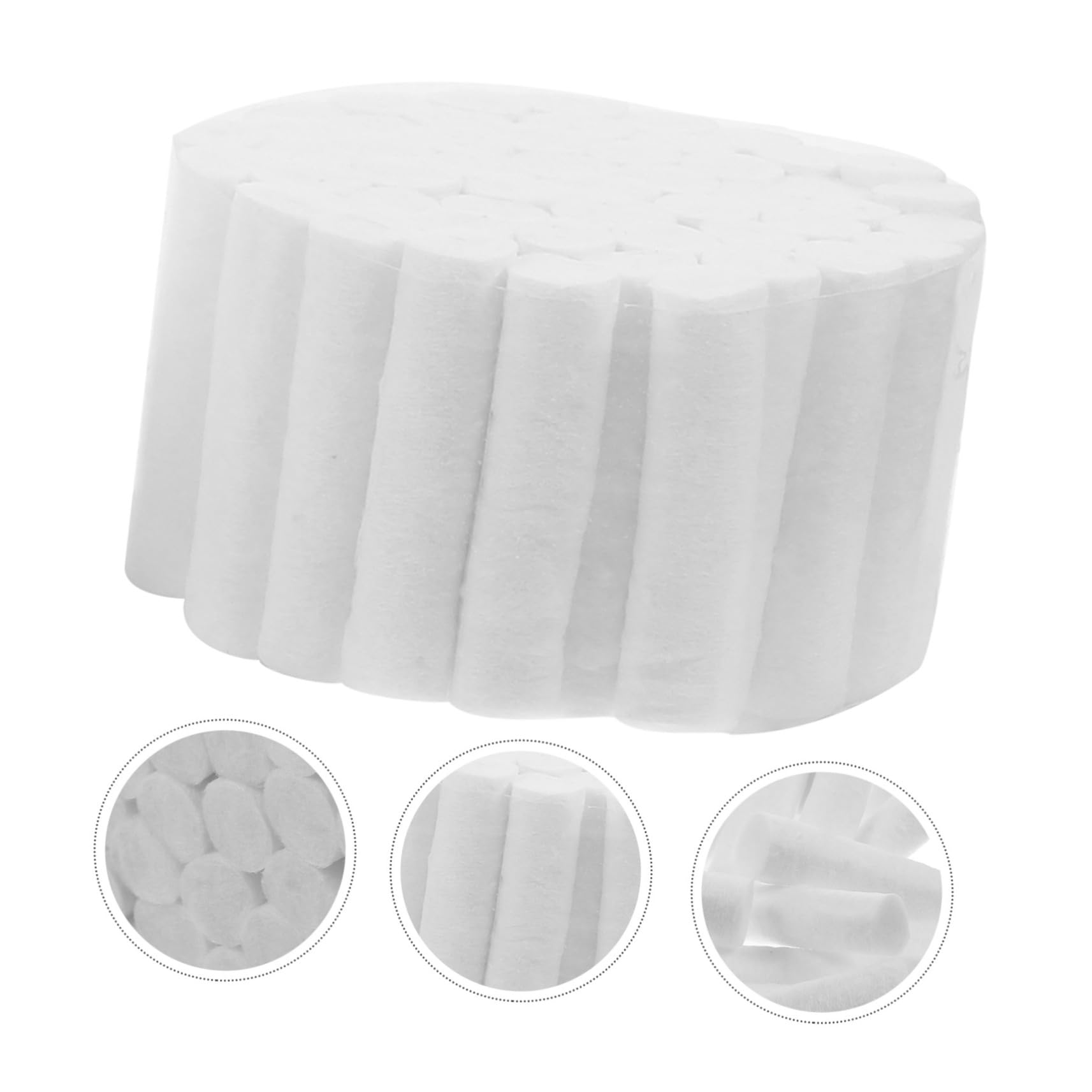 PRETYZOOM Tamponi di Cotone 5 Pezzi 8x38mm per Dentisti, Altamente Assorbenti, per Igiene Orale e Trattamenti Dentali, Adatti a Ragazzo Ragazza e Adulti