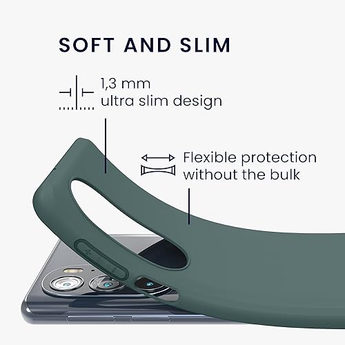 Miniatura 2 de kwmobile Funda compatible con Motorola Edge 30 ProEdge Plus 2022  Edge X30 - Funda protectora de silicona TPU suave y delgada, color azul y verde