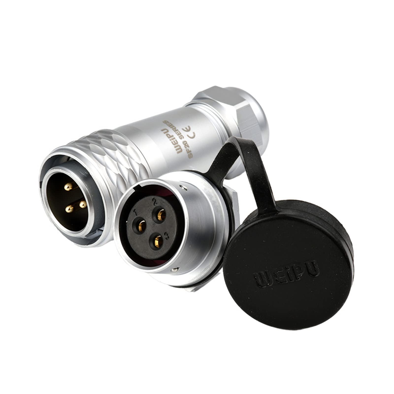 Artemisia SF20 5A 10A 25A Solder Screw Push-Pull Lock Brass with Gold Plated pins Waterproof Connector 2 3 4 5 6 7 9 12 15 pin (Color : 3Pin Male Set)