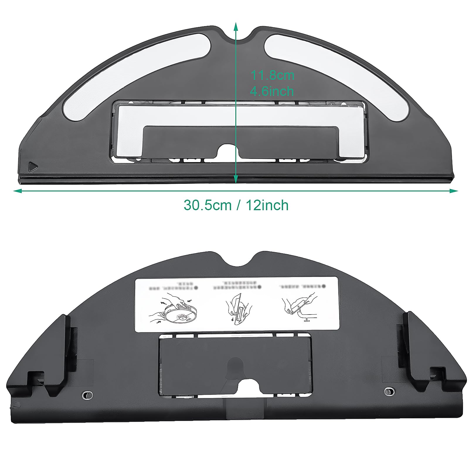 Chiffons de nettoyage avec support accessoires pour Roborock S8/S8 +/S8 Pro Ultra/S7/S7 Maxv/S7 Maxv Ultra/S7 Max Ultra/S7 Pro Ultra, aspirateur robot pièces de rechange pour Chiffons