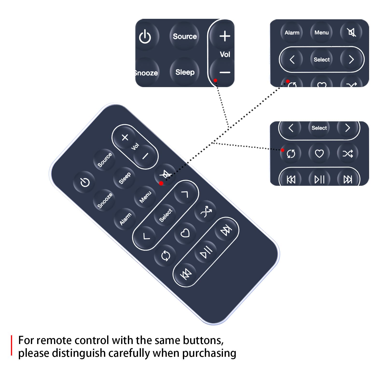 New Replacement Remote Control for PURE Contour 100Di, black - Image 3