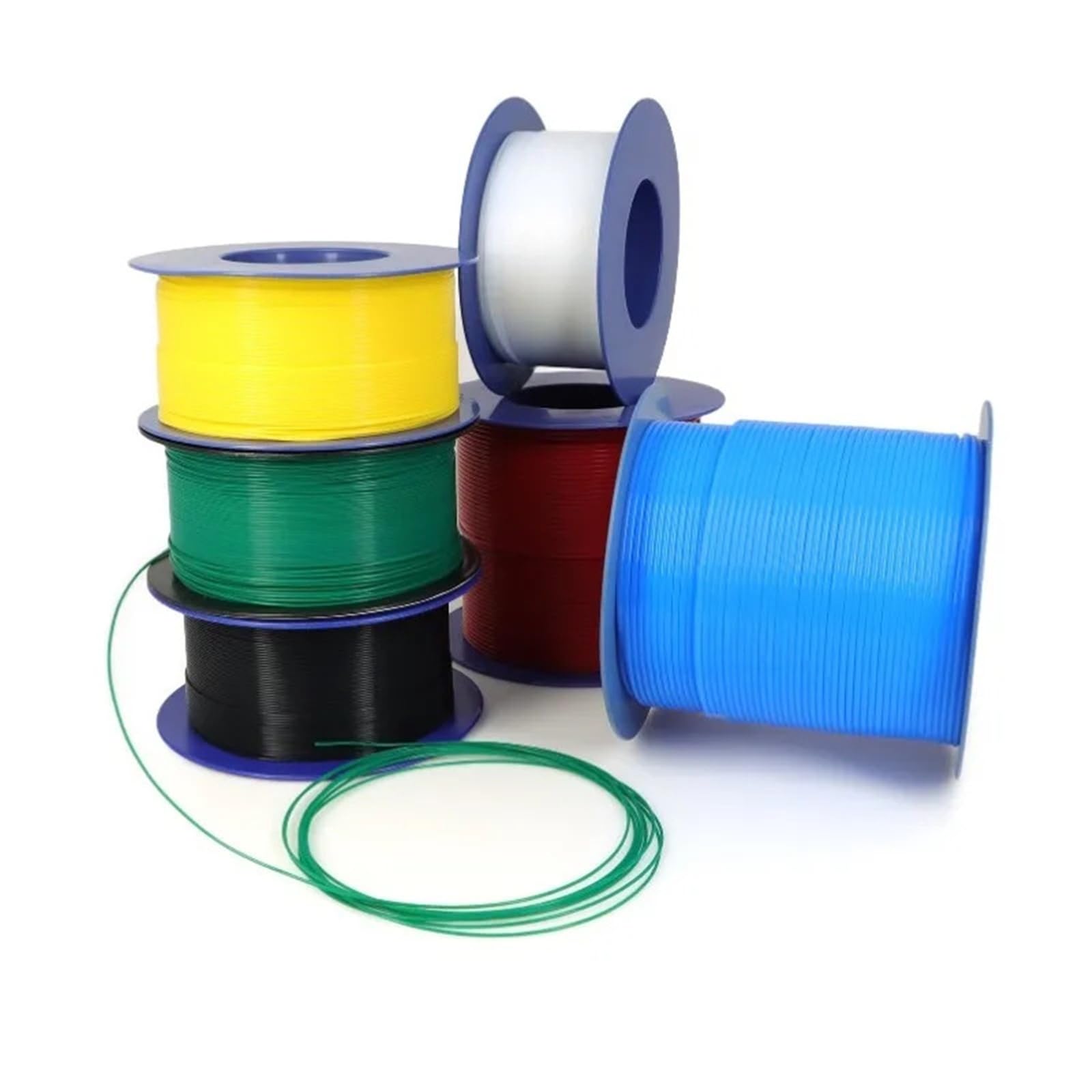 PTFE Tubo Tubo protector de calor capilar aislado tipo L 150V F46 | DI0.3-3.38mm(Black,10M X 1PCS_10L(2.69X3.09))