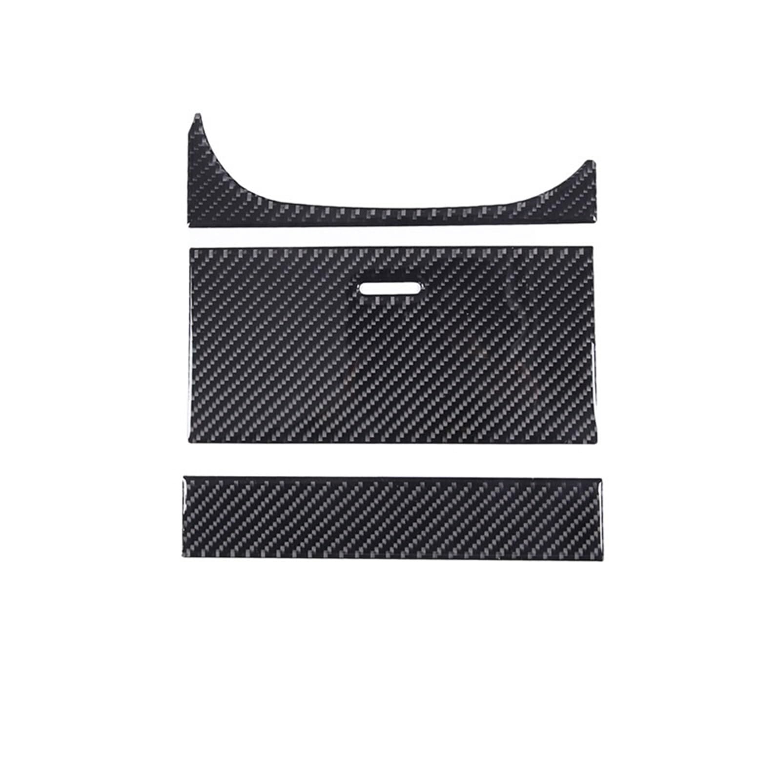 Voiture Intérieur Accessoires Couvercle panneau boîte rangement Console centrale en Fiber carbone souple autocollant décoratif pour Jaguar pour F-TYPE 2013 – 2024(Conduite à gauche)